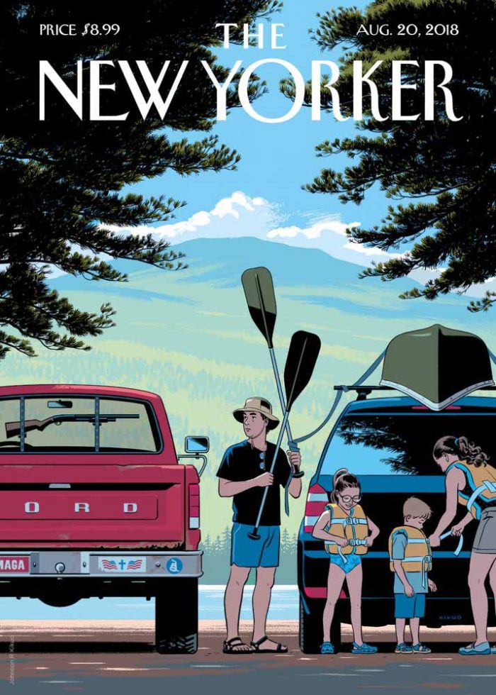 Vintage & Modern New Yorker Cover Print Wall Art Poster - Image 1