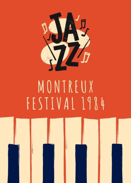 Retro Montreux Jazz Festival 1984 Poster: Iconic Music Art