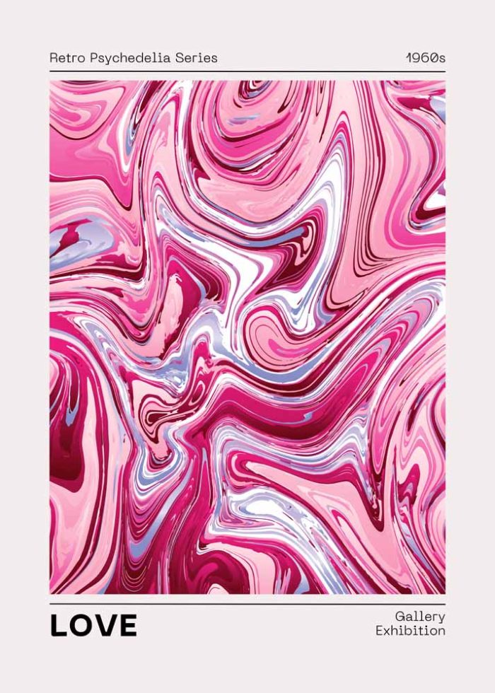 Trendy Colorful Print Wall Art Poster - Image 1