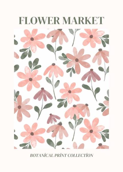 Trendy Colorful Print Wall Art Poster