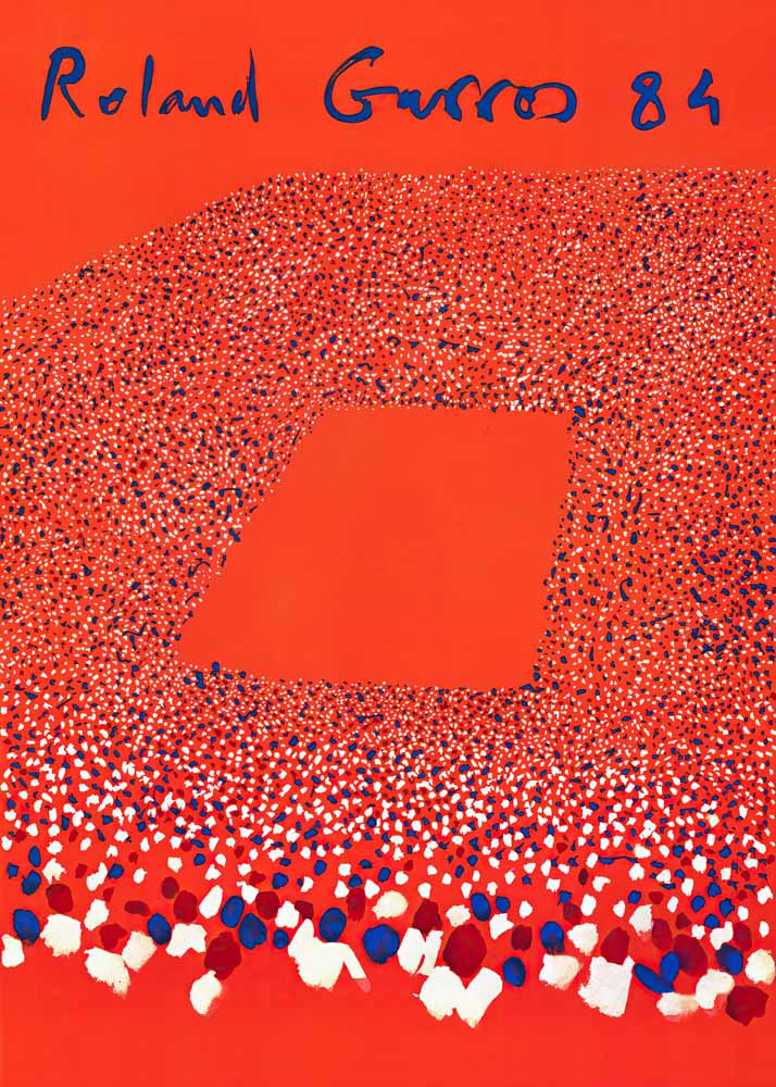 Roland Garros Roland Garros '84 – Crowd in Color 1984 Official Poster - Vintage Tennis Art Colorful Poster Wall Art