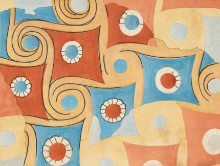 Ceiling Patterns from the Palace of Amenhotep III Trendy-Colorful-Poster Wall Art