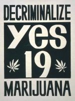 Decriminalize Marijuana Trendy-Colorful-Poster Wall Art