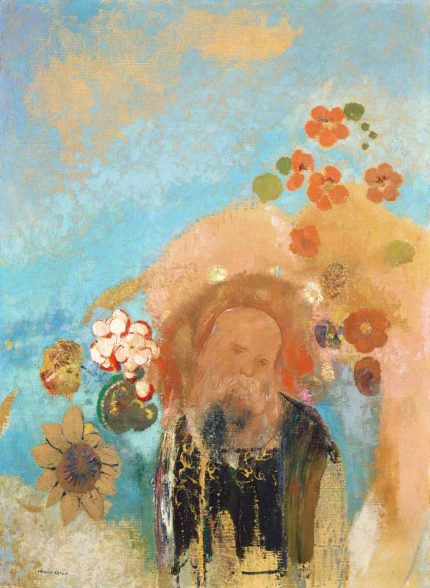 Evocation of Roussel (1912) by Odilon Redon Trendy-Colorful-Poster Wall Art