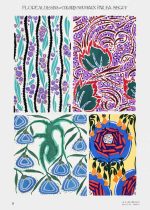 E.A. Séguy Floréal Art Deco Pochoir Plate - Floral Pattern Design Poster Wall Art