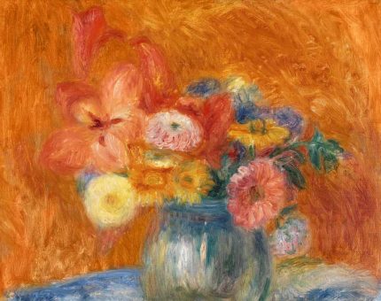 Green Bowl of Flowers (1916)  Trendy-Colorful-Poster Wall Art
