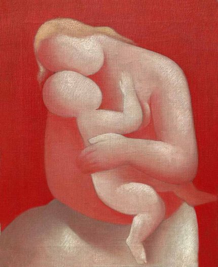 Mother (pink madonna) (1933) by Mikulas Galanda Poster Wall Art