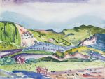 Mountain with Red House (ca. 1913)  Charles Demuth Poster Wall Art