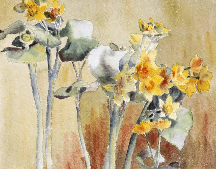 Orange Flower without Margin (1915) by Hannah Borger Overbeck Poster Wall Art