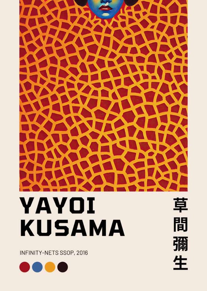 Yayoi Kusama - Infinity Nets SSOP, 2016 - Exhibition Poster Poster Wall Art Aluminum Print - Image 1