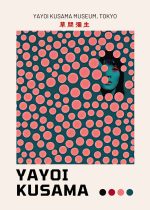 Yayoi Kusama Exhibition Poster - Musée d'Art Moderne de la Ville de Paris Poster Wall Art Aluminum Print