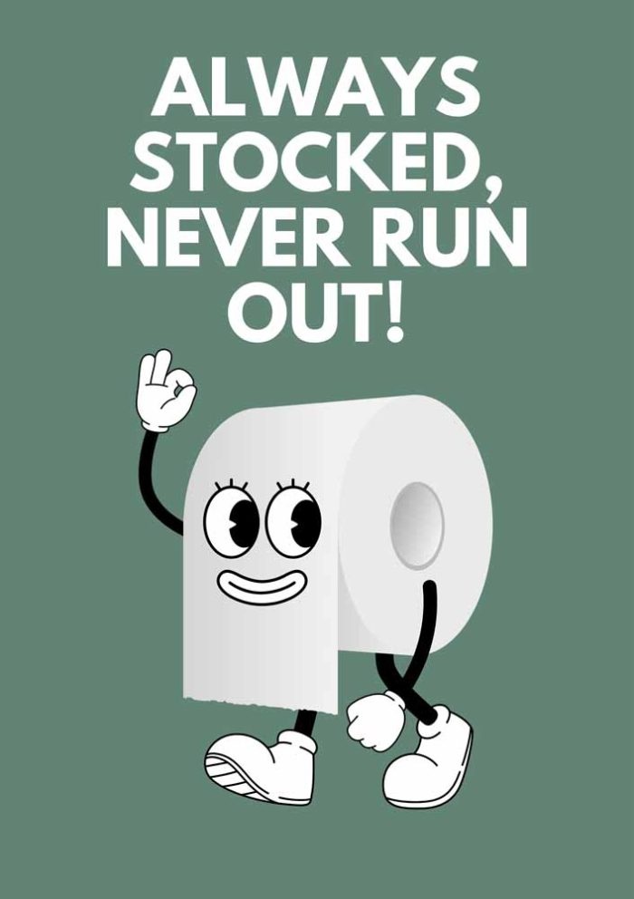 Always Stock Never Run out Trendy Colorful Poster Wall Art Aluminum Print - Image 1