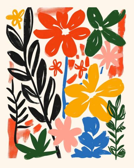 Trendy-Colorful-Poster Wall Art