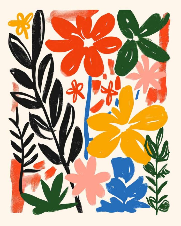 Trendy-Colorful-Poster Wall Art - Image 1