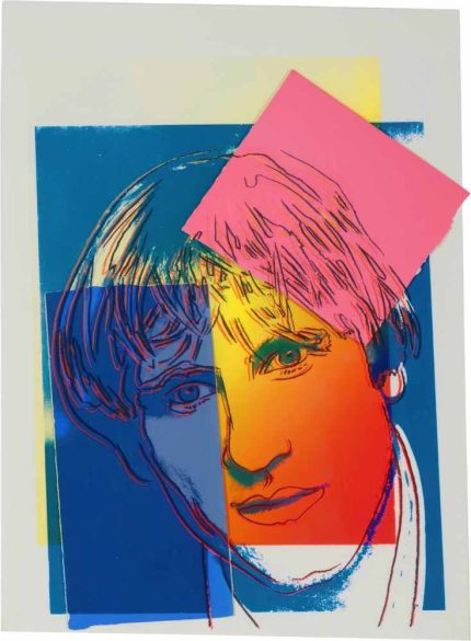 David Hockney Portrait - Andy Warhol Style Pop Art Print Poster Wall Art