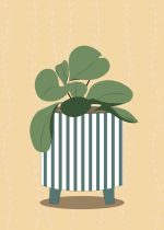 Botanical Trendy Colorful Poster Wall Art