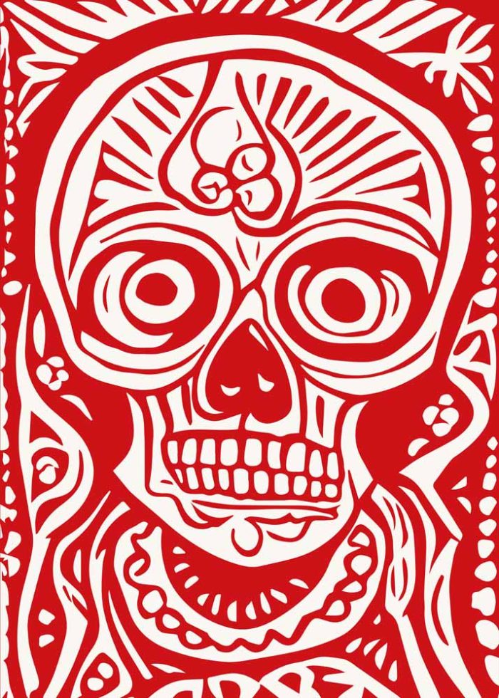 Trendy Colorful Poster Wall Art Aluminum Print - Image 1