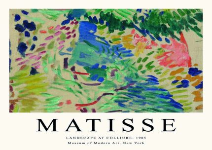 Matisse Landscape at Collioure - Fauvist Landscape Painting - 1905 Poster Wall Art Aluminum Print