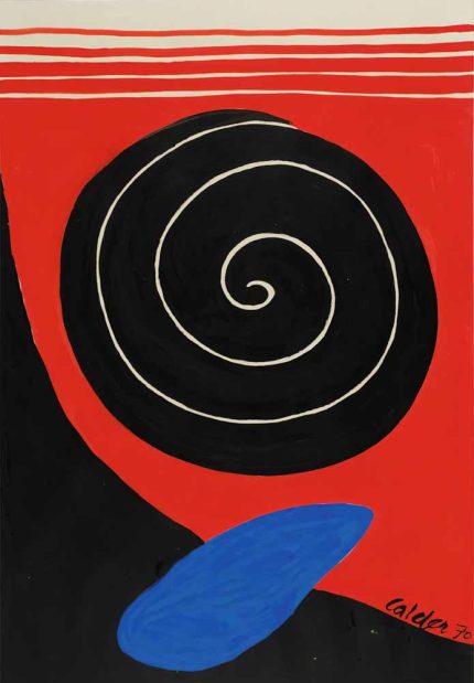 Calder 70 - Abstract Spiral and Shapes - Alexander Calder Art Print Poster Wall Art Aluminum Print