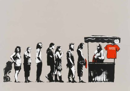 Banksy Consumerism (Destroy Capitalism T-Shirt) - Street Art Print