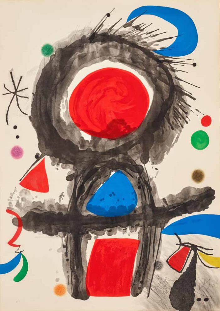Joan Miró Style Abstract Art Print, Modern Art Poster, Colorful Abstract Painting Poster Wall Art - Image 1