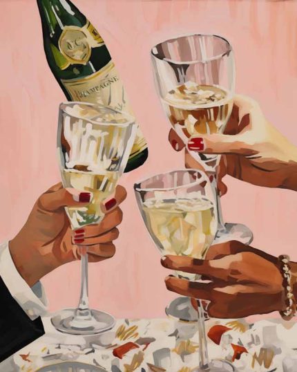 Champagne Toast: Celebration Painting