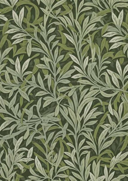 William Morris Willow Bough Art Print | Arts & Crafts Movement Poster | Botanical Wall Décor Eclectic Trendy Colorful Wall Art Poster