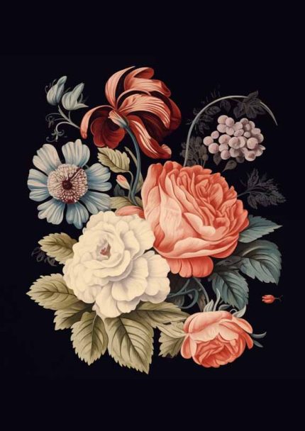 Eclectic Trendy Colorful Wall Art Poster