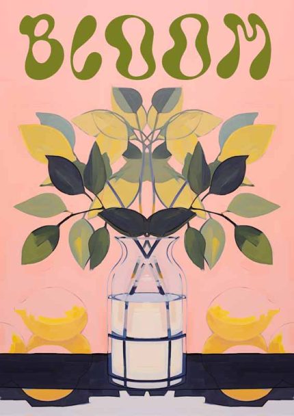 Eclectic Trendy Colorful Wall Art Poster