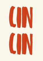 Cin Cin Toast: Cheers Typography Art Print