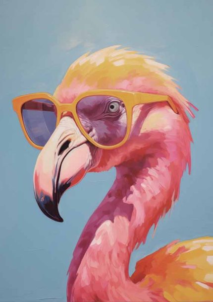 Animal Eclectic Trendy Colorful Wall Art Poster