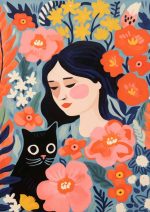 Eclectic Trendy Colorful Wall Art Poster