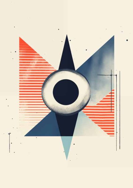 Eclectic Trendy Colorful Wall Art Poster