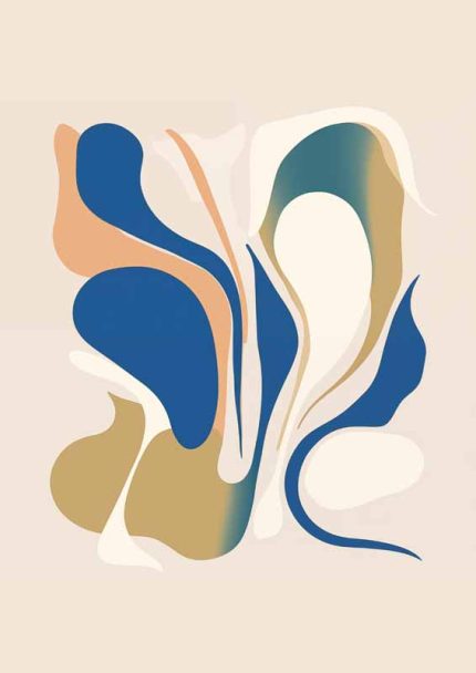 Eclectic Trendy Colorful Wall Art Poster