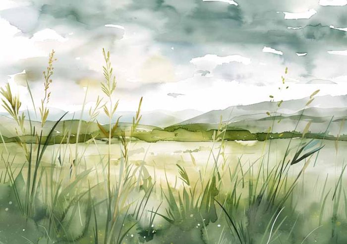 Wildgrass Field AI Print Wall Art Poster - Image 1