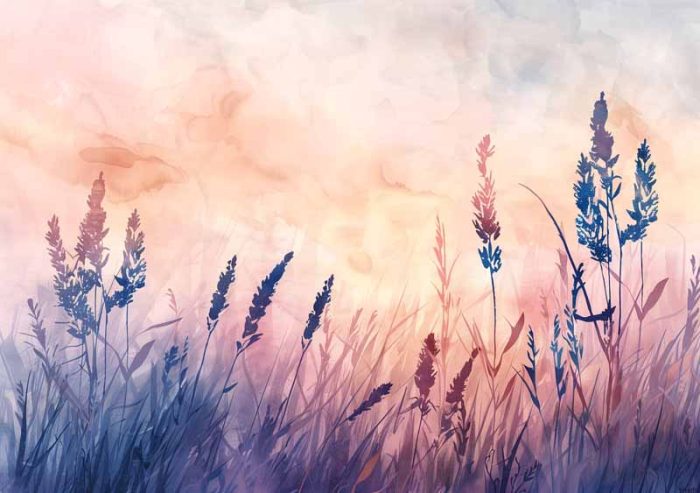 Wildgrass Field AI Print Wall Art Poster - Image 1