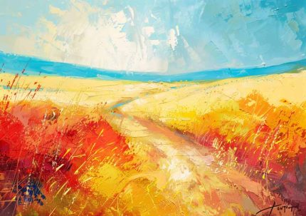 Wildgrass Field AI Print Wall Art Poster