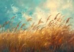 Wildgrass Field AI Print Wall Art Poster