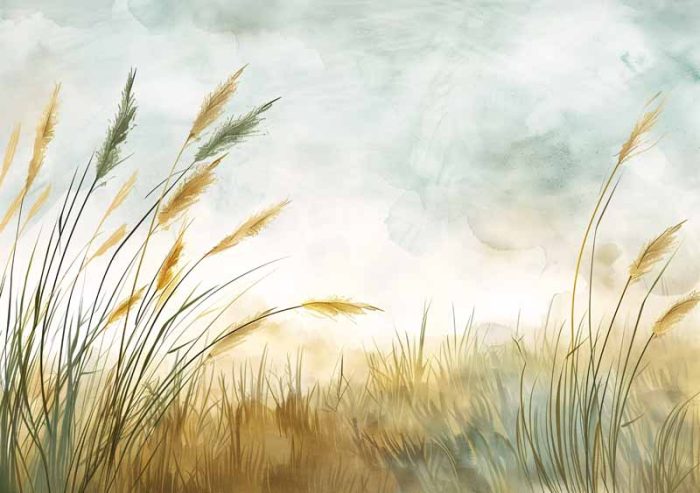 Wildgrass Field AI Print Wall Art Poster - Image 1
