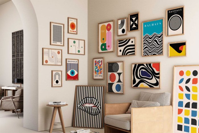 Bauhaus Exhibition Wooden Framed Poster Wall Art - Image 2