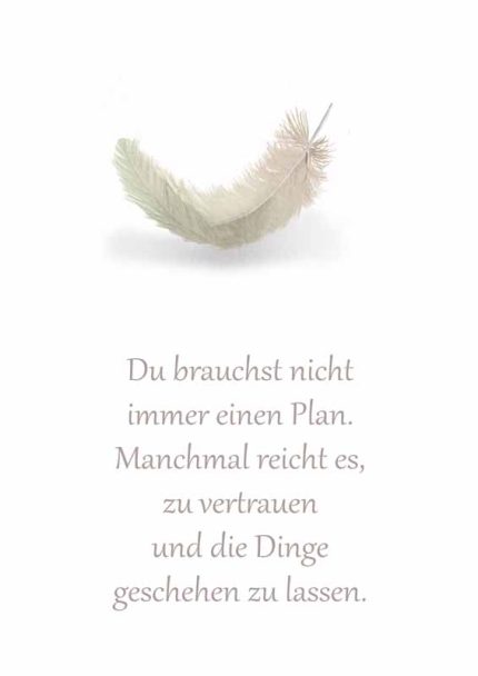 Inspirational German Saying: Letting Things Happen (Geschehen Lassen) Mindfulness Wall Art Poster