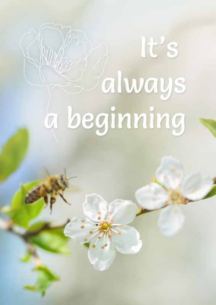 It's always a Beginning Mindfulness Wall Art Poster