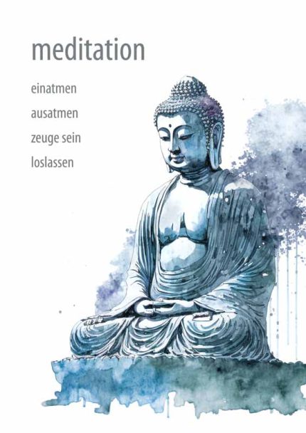 meditation buddha Mindfulness Wall Art Poster Mindfulness Wall Art Poster