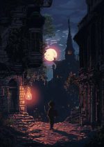 pixel Art AI Print Wall Art Poster