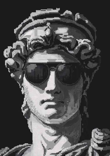 pixel Art AI Print Wall Art Poster