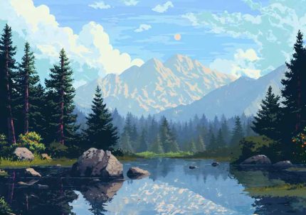 pixel Art Wall Art Metal Aluminum Print