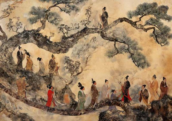 Vintage Chinese Art AI Print Wall Art Poster - Image 1