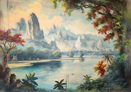 Vintage Chinese Art AI Print Wall Art Poster